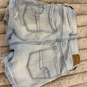 American Eagle Outfitters Light Blue High Waist Shorts